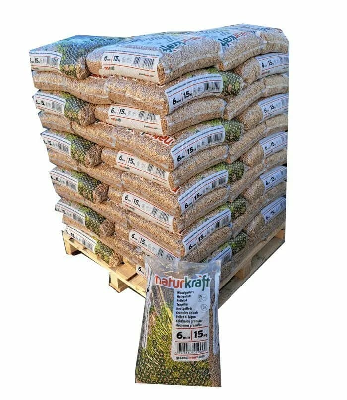 Granulés de bois Holz Westerwalder — palette 66 sacs de 15 kg