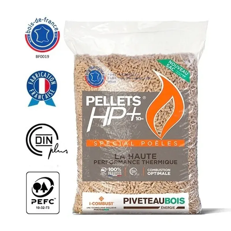 Granulés de bois Piveteau HP+ — 72 sacs de 15 kg